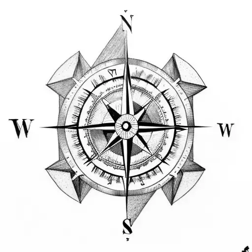 Compass Influenced By Marauders From Harry Potter