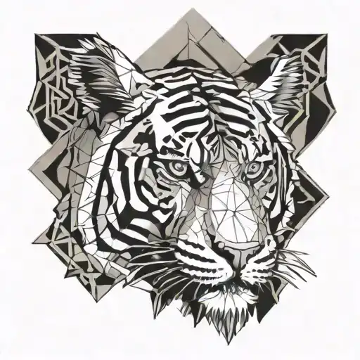 Tiger Walking Five-pointed Star Wars Aurebesh World