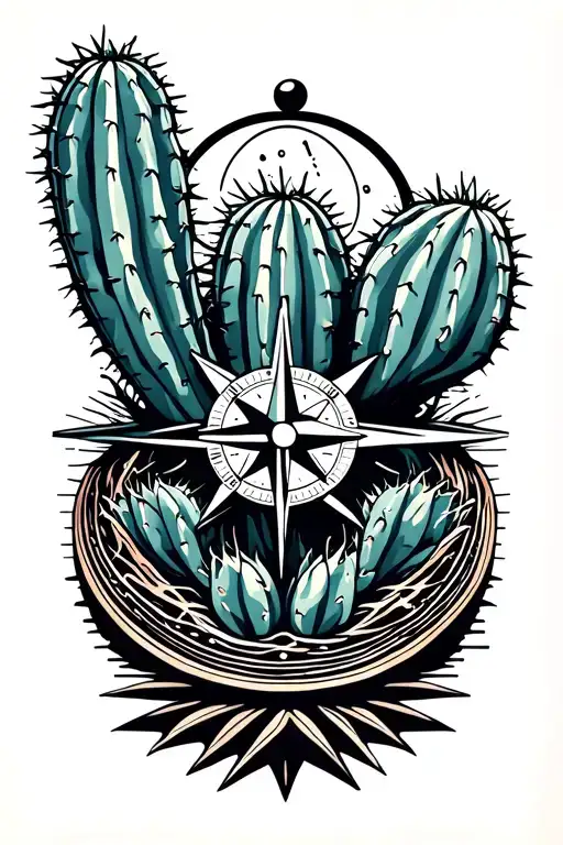 Cactus Shaped Compass