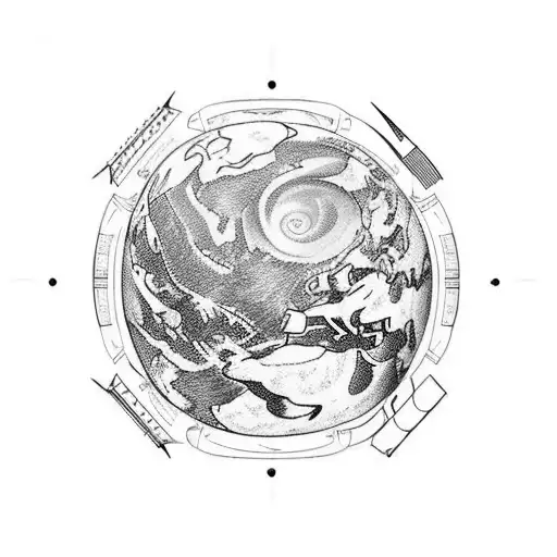 Travelling Above Earth In An Airplane