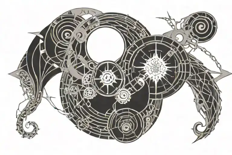 Grateful Dead Bolt Negative Space Infinity Mirror