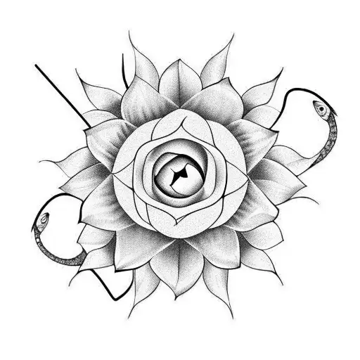 Butterfly Sunflower And Snake