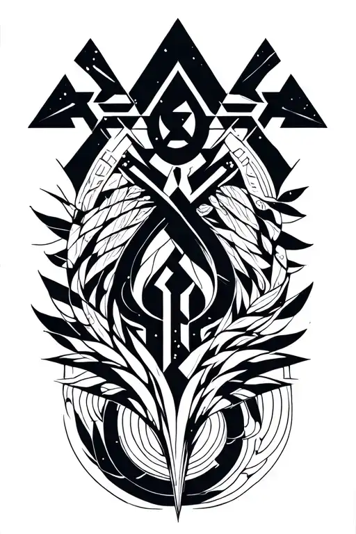 Vegvisir Rune Design