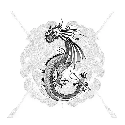 Dragon Molotov Cocktail Stained Glass