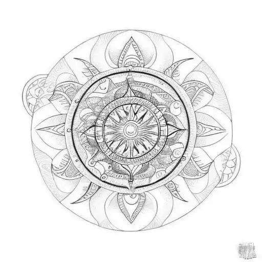 Sun And Moon Mandala