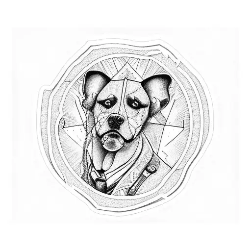 Salty Dog Molotov Cocktail Stained Glass