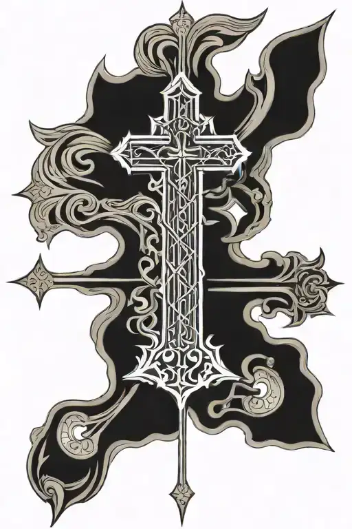 Cross Of Santiago With Sword Shape