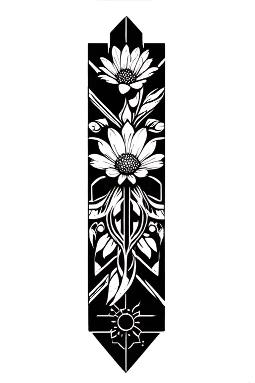 Wedding Ring Tattoo Star Wars Flower's Interracial