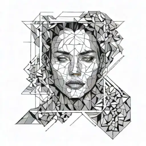 Outline Of Face Emerging From Water