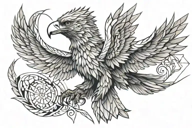 Background For Eagle Tattoo Design