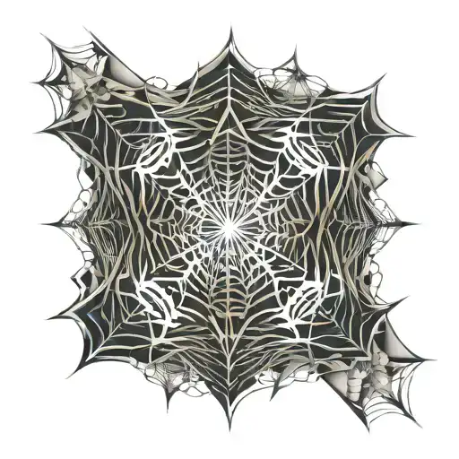 Abstract Spiderweb Vertical