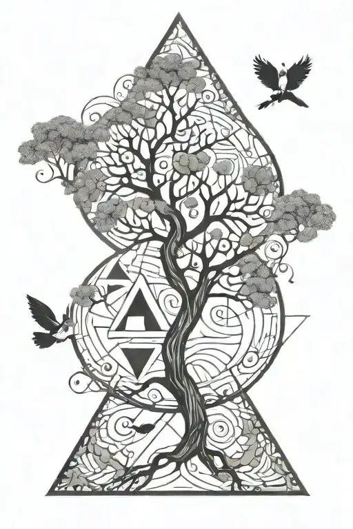 Tree Of Life With The Letter A