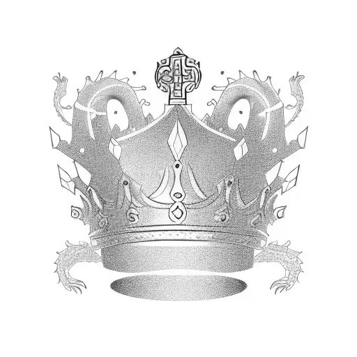 King Crown With Dragon