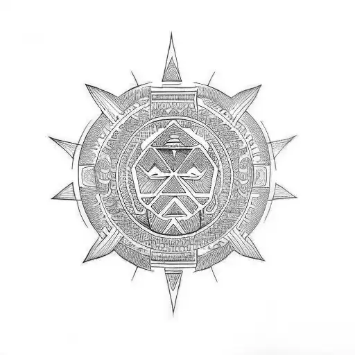 Polynesian Style Half Sleeve With Inspiration From Aztec And Spanish Culture