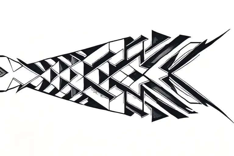 Create Me A Tattoo Design Completely Black For Men On The Forearm