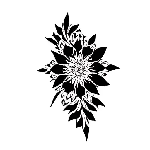 Sacred Geometry With Soft Floral Shapes