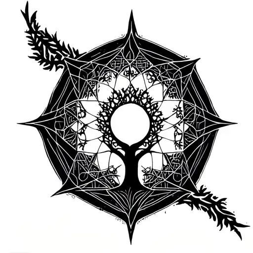 Sacred Geometry With A Tree