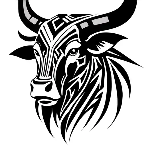 Half Tribal Bull Head