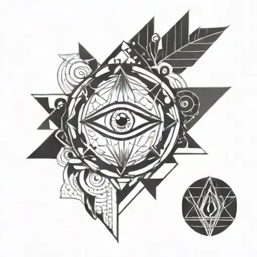 Third Eye Symbol Integrated And Quotes Written