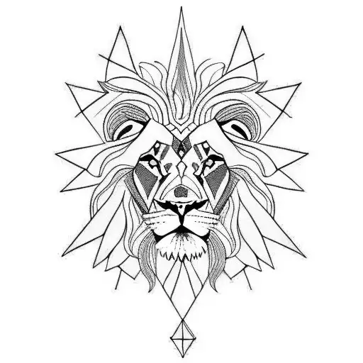 Lion With Trishul