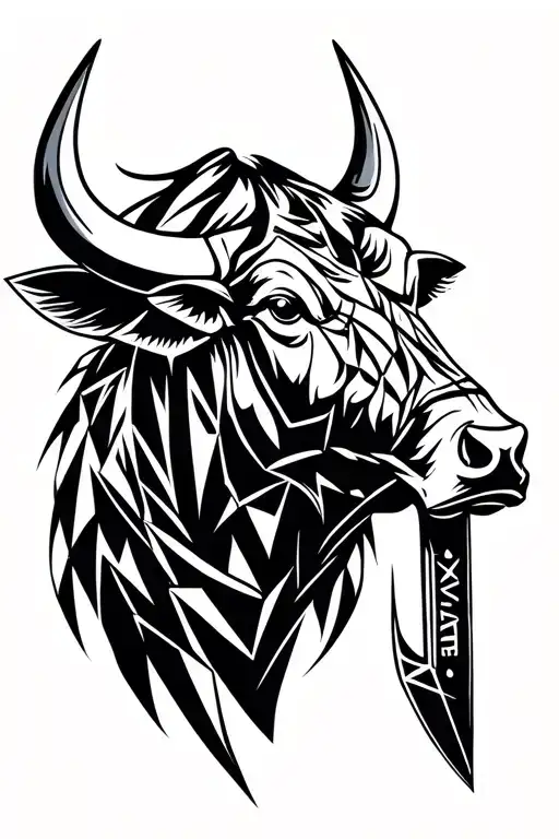 Bull And Knife