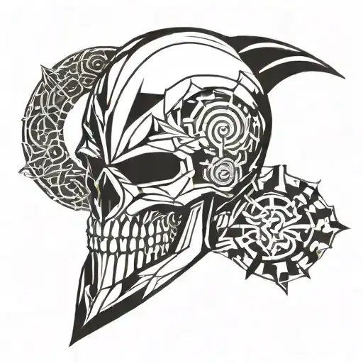 Knight Helmet Skull Inside