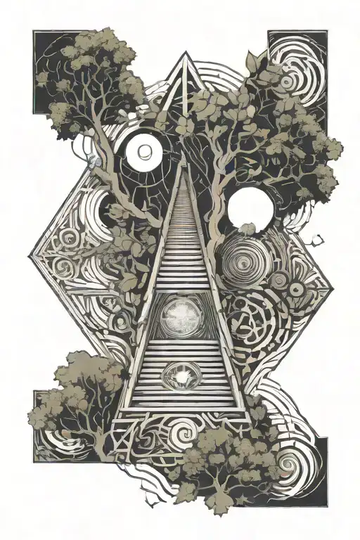 Life Tree Stairway To Heaven Eye Of God