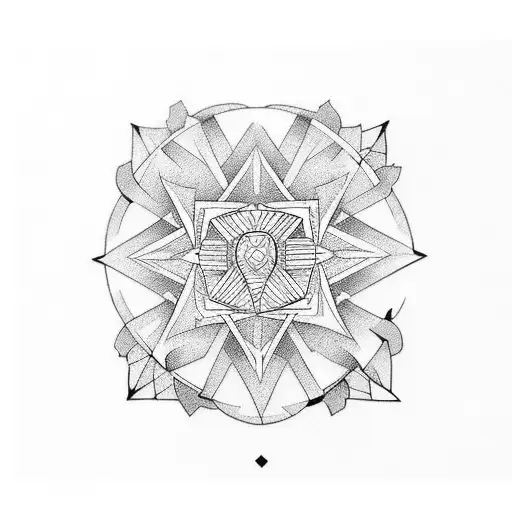 I Want Geometric Tattoo Representing Love And Care