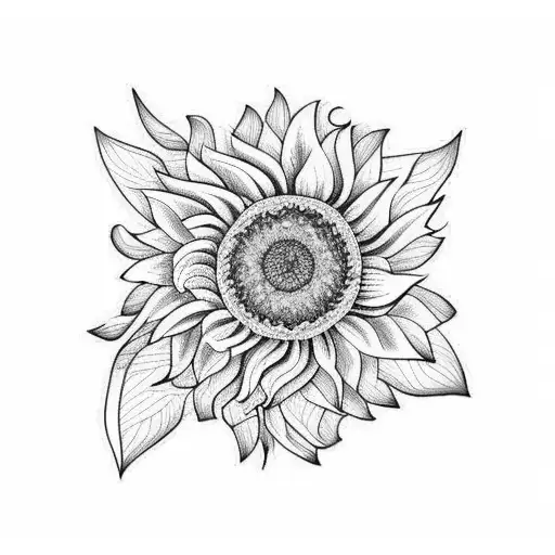 Honeybee Holding A Sunflower