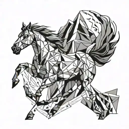 Horse Galloping Mountain