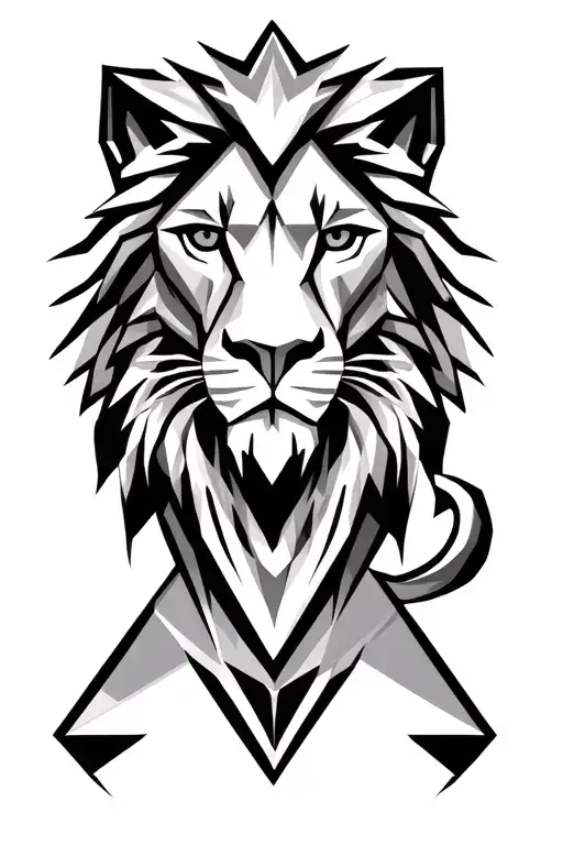 Lion Head Origami Triangle