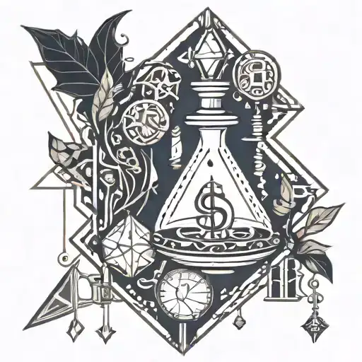 Potion And Money Symbols