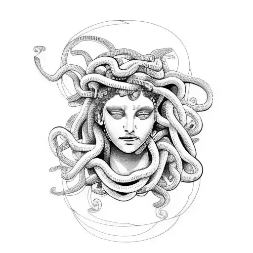 Beautiful Medusa Crying
