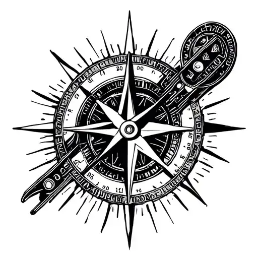 Compass And Dog Tags