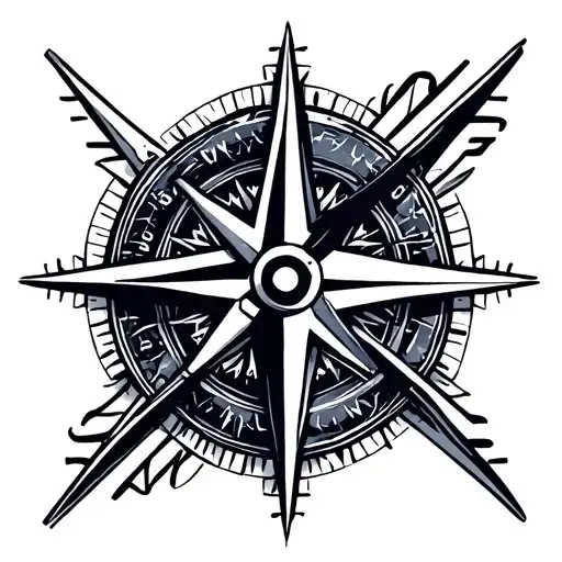 Compass And Dog Tags Wrapped