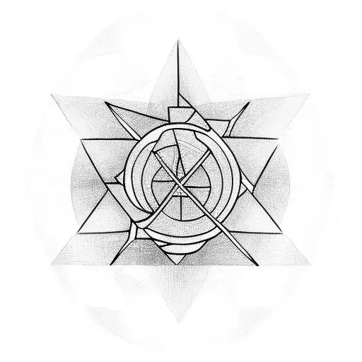 Phoenix Lines Triangle Circle Lines Arrows