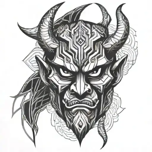 Oni Demon Mask