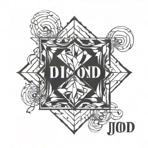 Diamond With Jp Word