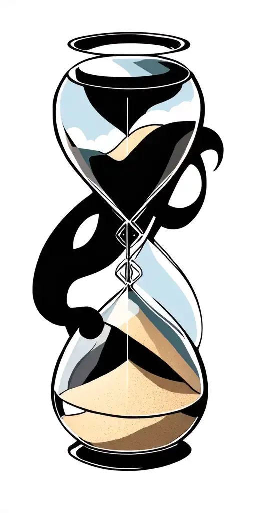 Hour Glass With Sand