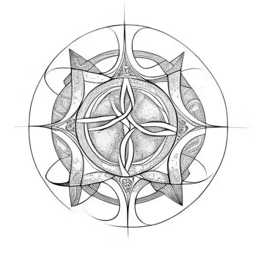 Tree Of Life With Triquetra