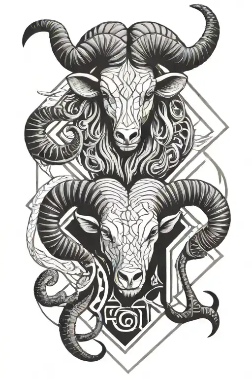 Aries Ram With Letter C And Taurus Bull Whith Letter A And Scorpion With Letter C