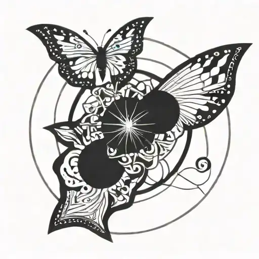 Circle Shape On Sholder Tattoo Design