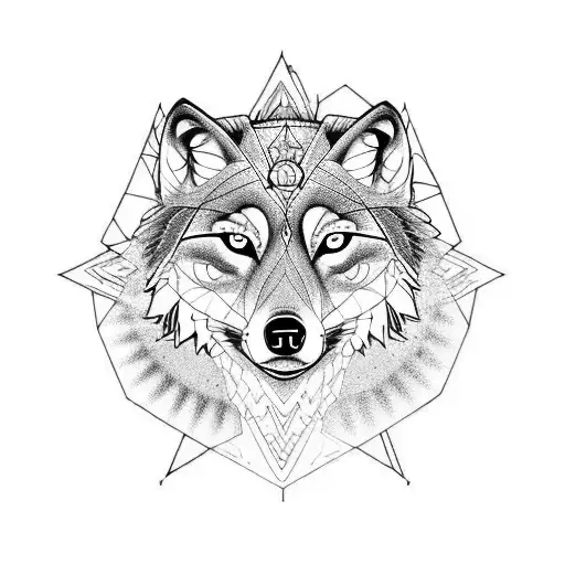 Wolf With Chakras