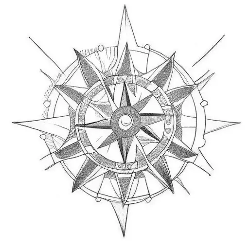 With Samurai And Compass