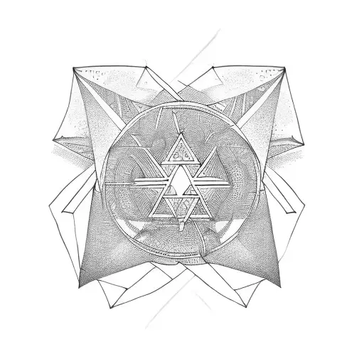 Stoic With Circle And Triangles