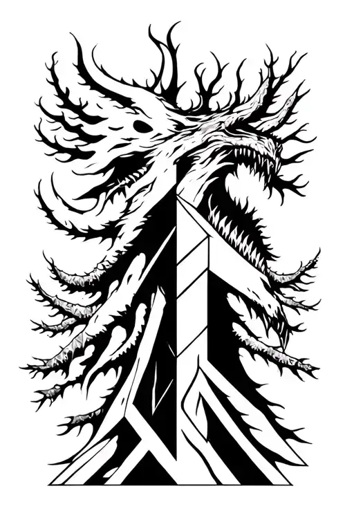 Forest And Monster Emerging