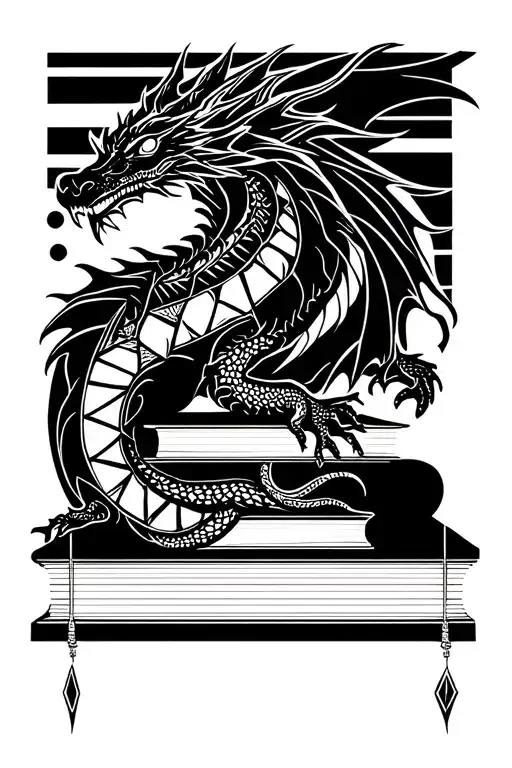 Books Yarn And Dragon