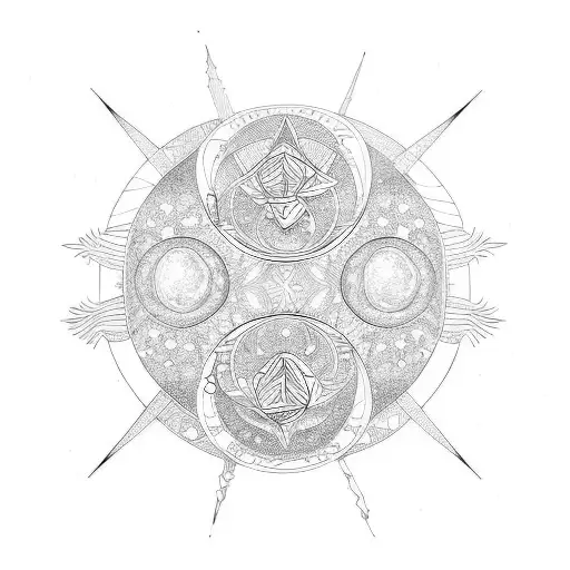 Sum Moon Stars 3 Art Nouveau