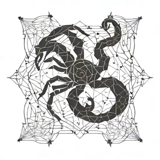 Scorpio With Constellation
