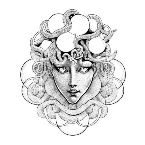 A Majestic Medusa Surrounded By Nature